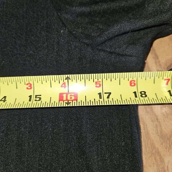 New Women’s Small Black Ribbed Long‑Sleeve Top | Stretchy Casual Basic Tee - Picture 4 of 6